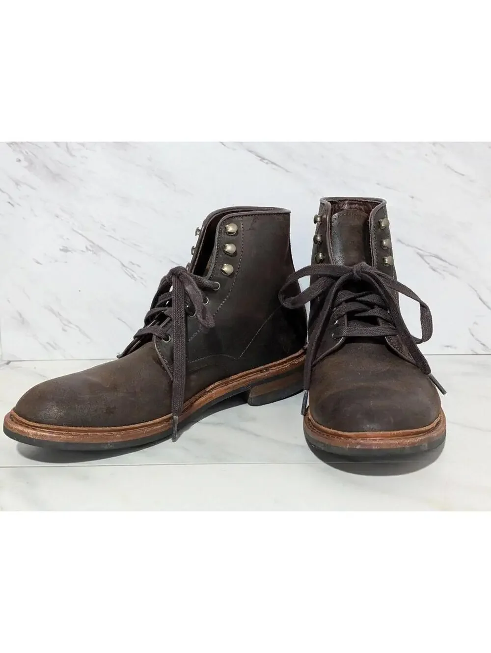 Allen Edmonds Higgins Mill Men's Brown Leather Weatherproof Boot Sz 8.5